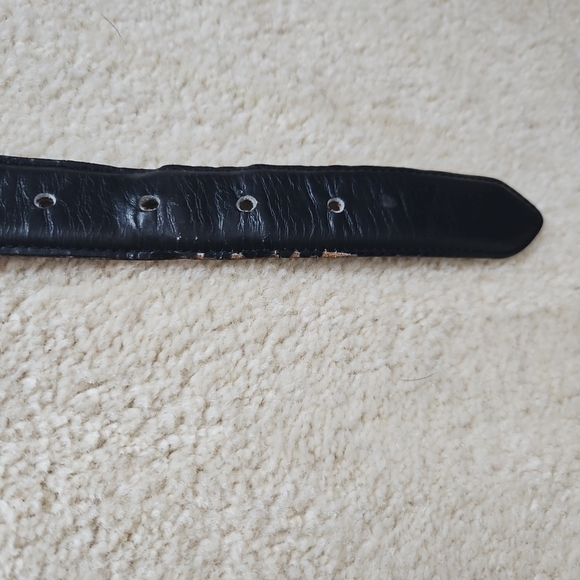 Vintage Coach Black Leather Belt 1\